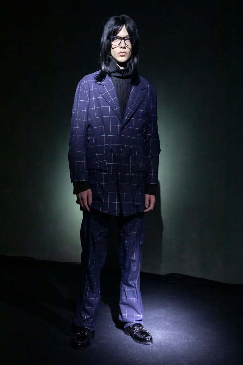 sulvam Fall/Winter 2020 Runway Collection Info Blazers Trousers Jackets Coats Shirts Pants Shorts Fur Velvet Gingham Vests Hats Sunglasses Loafers Boots Leather Knitwear Kneckties