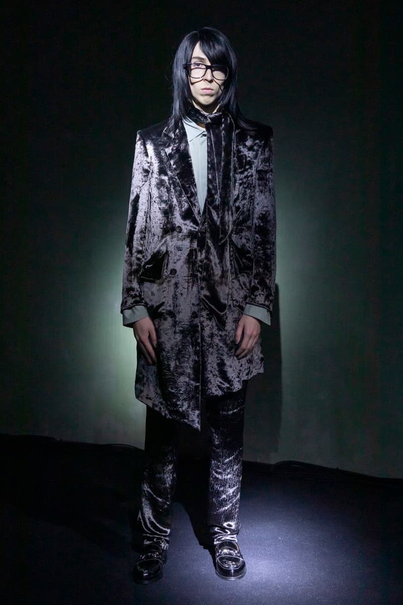 sulvam Fall/Winter 2020 Runway Collection Info Blazers Trousers Jackets Coats Shirts Pants Shorts Fur Velvet Gingham Vests Hats Sunglasses Loafers Boots Leather Knitwear Kneckties