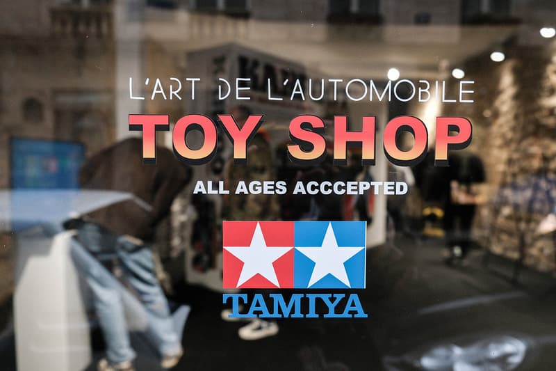 Tamiya x L’art de L’automobile "KARFOOT" Pop-Up Store Look Inside Paris Fashion Week Men's Fall Winter 2020 FW20 T-Shirts Remote Control Car Display Photography Event Showcase