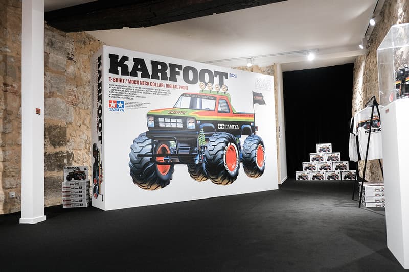 Tamiya x L’art de L’automobile "KARFOOT" Pop-Up Store Look Inside Paris Fashion Week Men's Fall Winter 2020 FW20 T-Shirts Remote Control Car Display Photography Event Showcase 