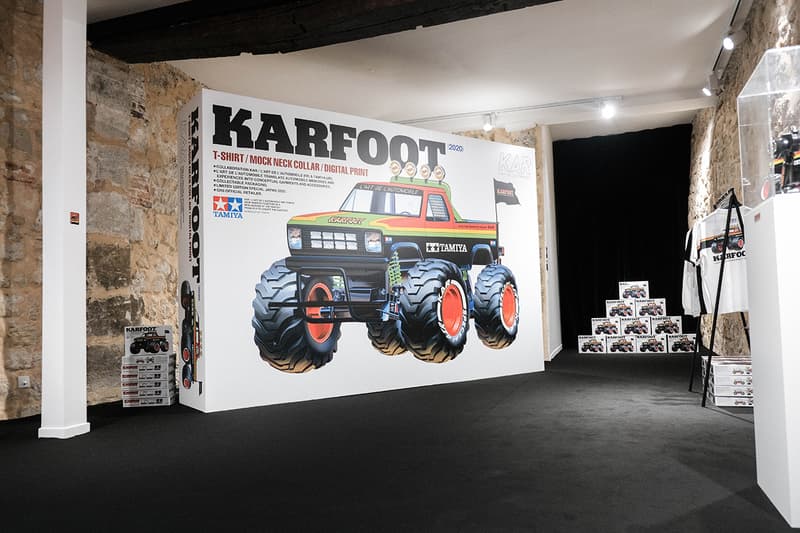 Tamiya x L’art de L’automobile "KARFOOT" Pop-Up Store Look Inside Paris Fashion Week Men's Fall Winter 2020 FW20 T-Shirts Remote Control Car Display Photography Event Showcase