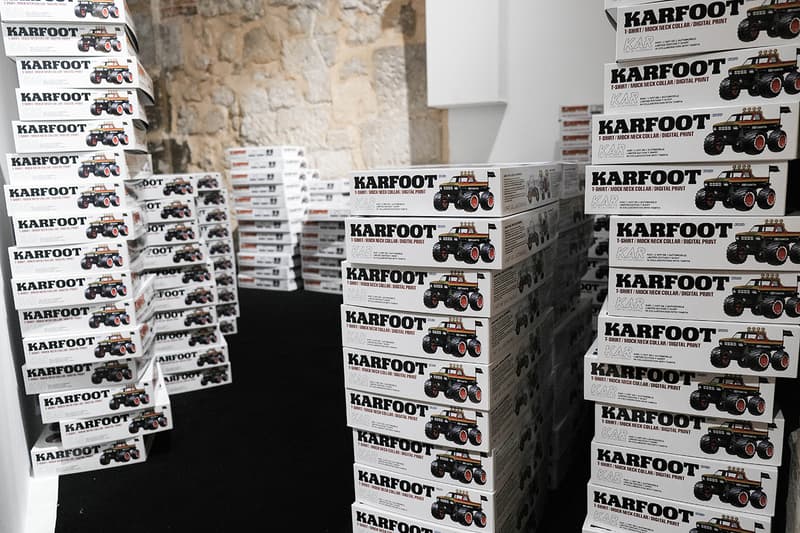 Tamiya x L’art de L’automobile "KARFOOT" Pop-Up Store Look Inside Paris Fashion Week Men's Fall Winter 2020 FW20 T-Shirts Remote Control Car Display Photography Event Showcase 