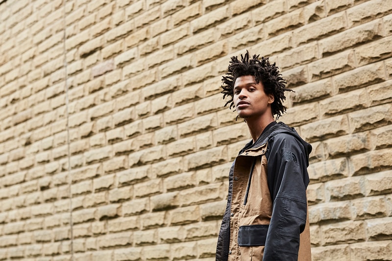 British Millerain x The North Face Collection Zip-Up Sierra Jacket Pullover Wind Jacket Khaki Navy Tangerine Tango wax outerwear yosemite half dome tee shirt collaboration lookbook