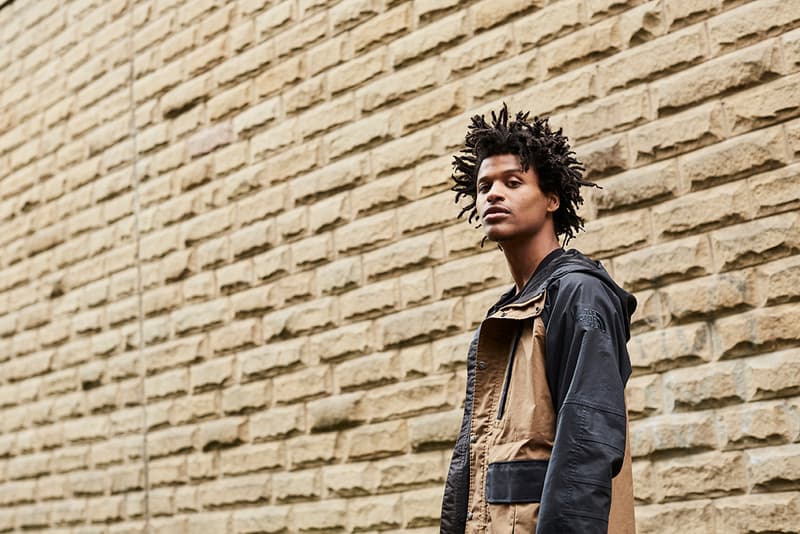 British Millerain x The North Face Collection Zip-Up Sierra Jacket Pullover Wind Jacket Khaki Navy Tangerine Tango wax outerwear yosemite half dome tee shirt collaboration lookbook