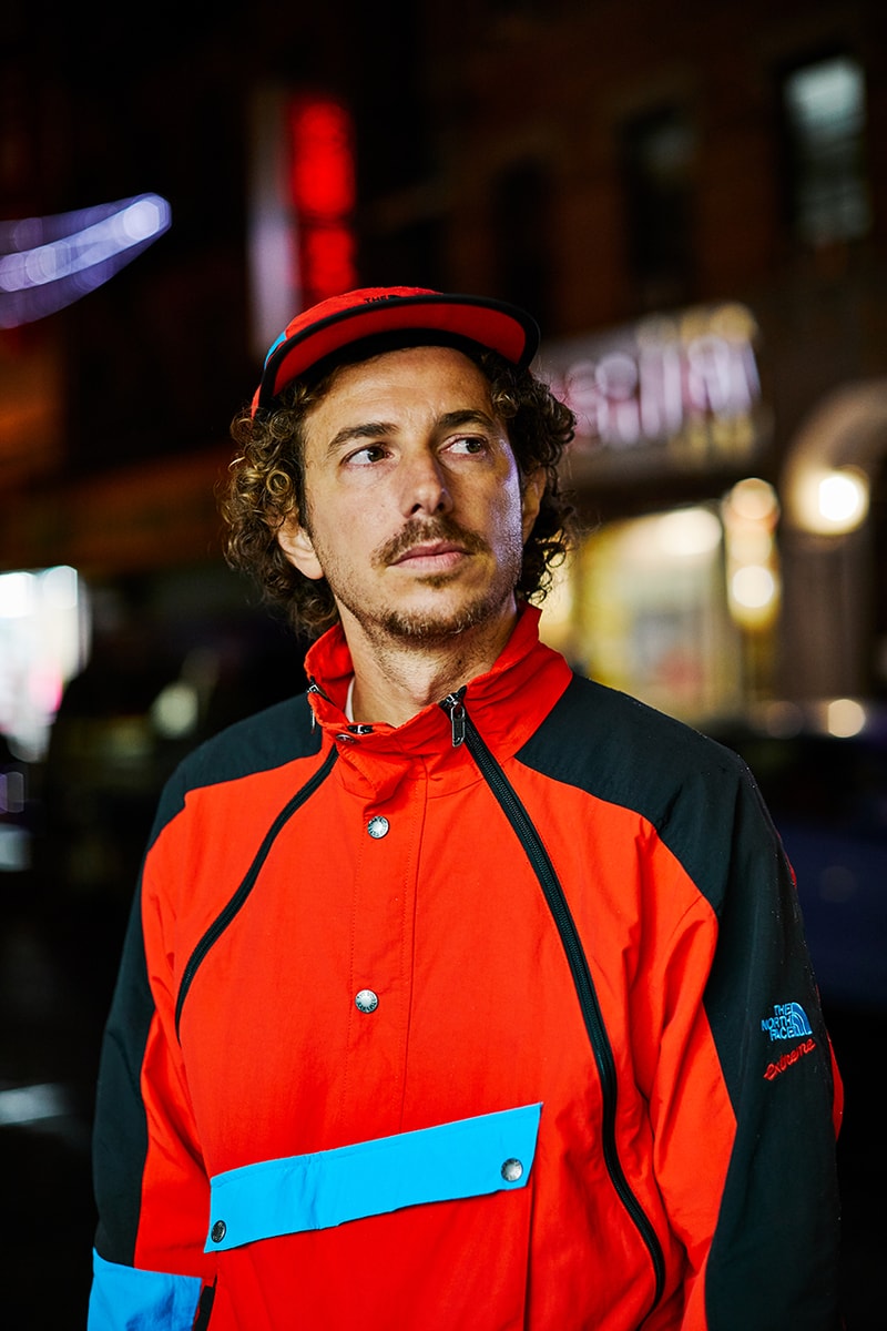 The north face extreme collection ski suit cap bag sneakers 1980s release information buy cop purchase red blue black grey asphalt fiery
