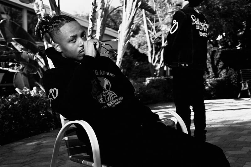 The Weeknd XO BAPE Second Capsule Collection Lookbook Release A Bathing Ape Metro Boomin La Mar Taylor Derek Wise 88Glam Info Date Buy Price Baby Milo T shirt Varsity Jacket Denim Hoodie Sweatpants Shark