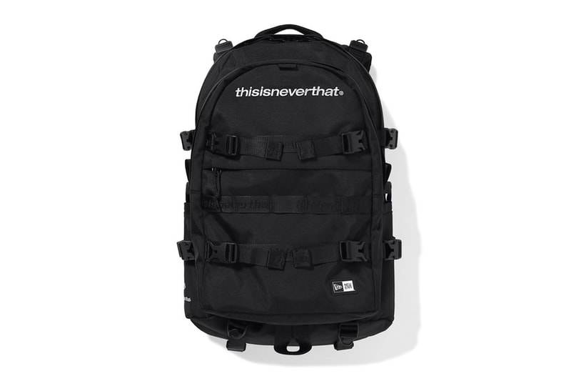 thisisneverthat New Era Spring Summer 2020 Capsule collection embroidery logo bucket hat baseball cap backpack tenchical funtional utility bags crossbody pouch satchel mini