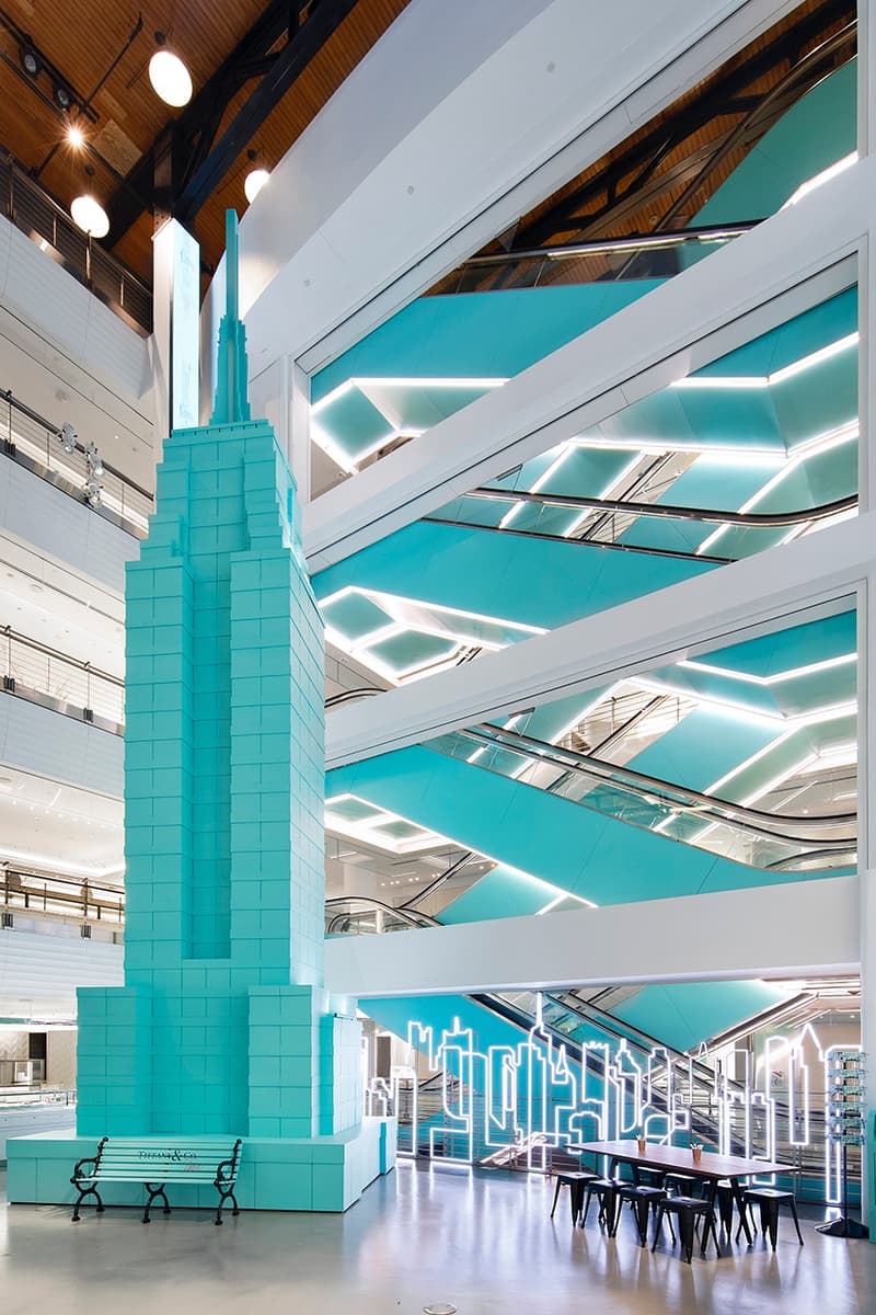 Tiffany & Co. Opens Temporary Flagship Next Door Location luxury jewelry fifth ave retail shopping atrium