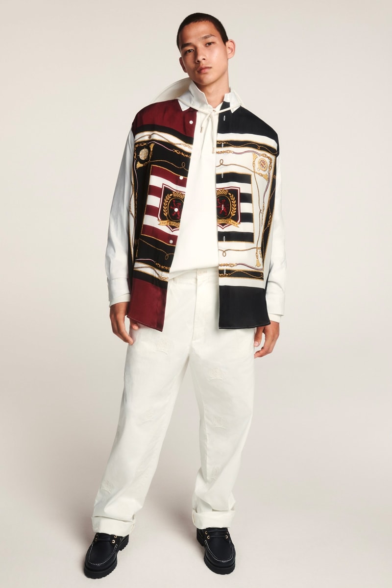 Tommy Hilfiger Celebrates 35th Anniversary Spring 2020 Lookbook collection american flag heritage nautical sports jackets varsity collegiate jeans denim ivy blue white red jackets outerwear