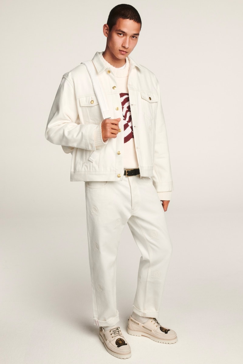 Tommy Hilfiger Celebrates 35th Anniversary Spring 2020 Lookbook collection american flag heritage nautical sports jackets varsity collegiate jeans denim ivy blue white red jackets outerwear