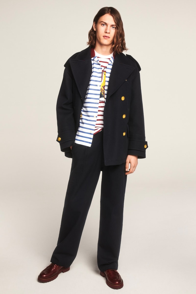 Tommy Hilfiger Celebrates 35th Anniversary Spring 2020 Lookbook collection american flag heritage nautical sports jackets varsity collegiate jeans denim ivy blue white red jackets outerwear