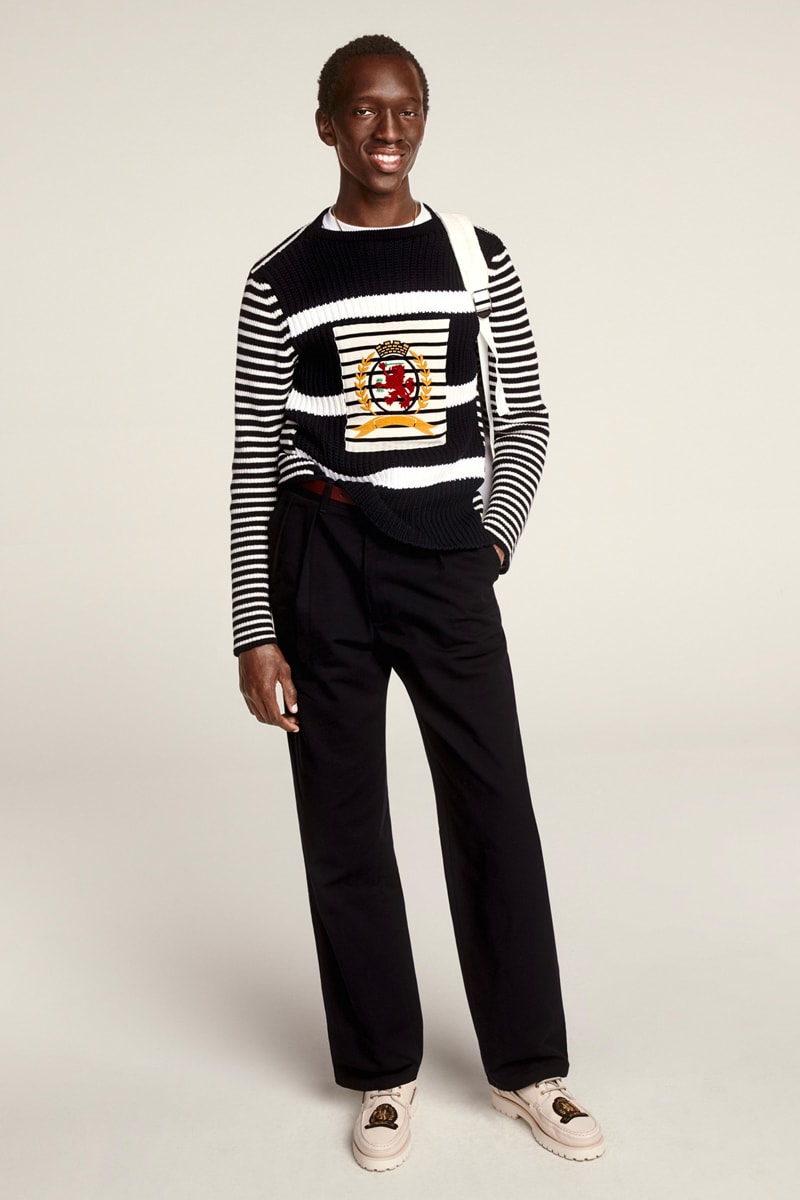 Tommy Hilfiger Celebrates 35th Anniversary Spring 2020 Lookbook collection american flag heritage nautical sports jackets varsity collegiate jeans denim ivy blue white red jackets outerwear