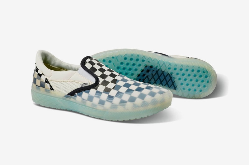 Vans Japan Mod Slip Ons icy RapidWeld UltraCush surfer tokyo UltimateWaffle outsole footwear shoes sneakers kicks runners trainers fall winter 2020 checkerboard ghosting translucent Release Info
