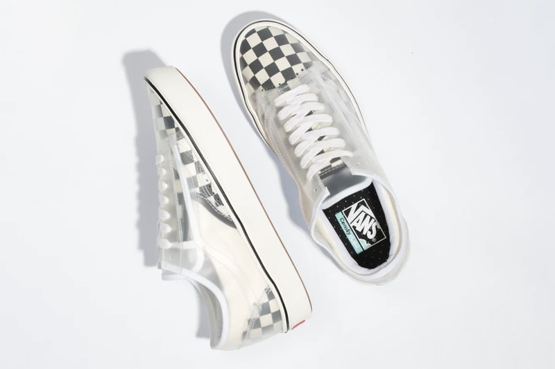 Vans Slip-Skool ComfyCush "Checkerboard" & "True Navy/Red" Canvas Sneaker Release Information Skateboarding Hybrid OG Old Skool Slip-On Footwear Transparent Uppers 