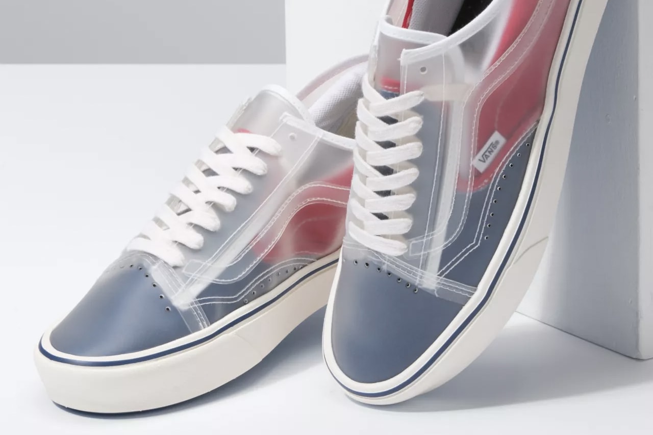 Vans Slip-Skool ComfyCush "Checkerboard" & "True Navy/Red" Canvas Sneaker Release Information Skateboarding Hybrid OG Old Skool Slip-On Footwear Transparent Uppers 