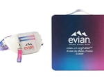 Virgil Abloh and Evian Prep Limited Shoulder Bag, Bottle and Box