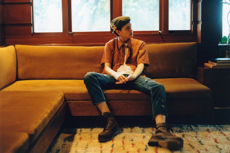 visvim wmv Spring Summer 2020 collection Lookbook hiroki nakamura folkwear japanese americana military inspired mil spec vintage artisanal mud dye overalls denim indigo wool editorial