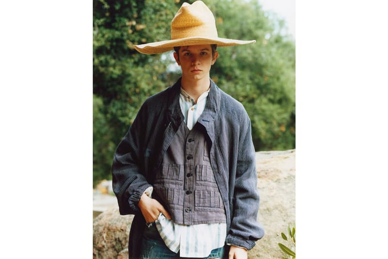 visvim wmv Spring Summer 2020 collection Lookbook hiroki nakamura folkwear japanese americana military inspired mil spec vintage artisanal mud dye overalls denim indigo wool editorial