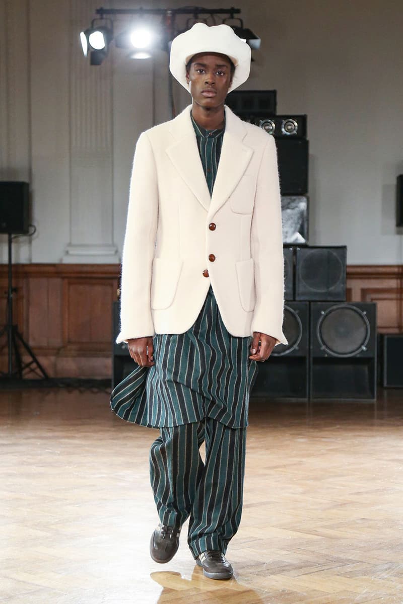 Wales Bonner Fall/Winter 2020 Runway Show London Fashion Week: Men's Collection adidas Originals Collaboration Footwear Closer Look Shots Report Tailoring