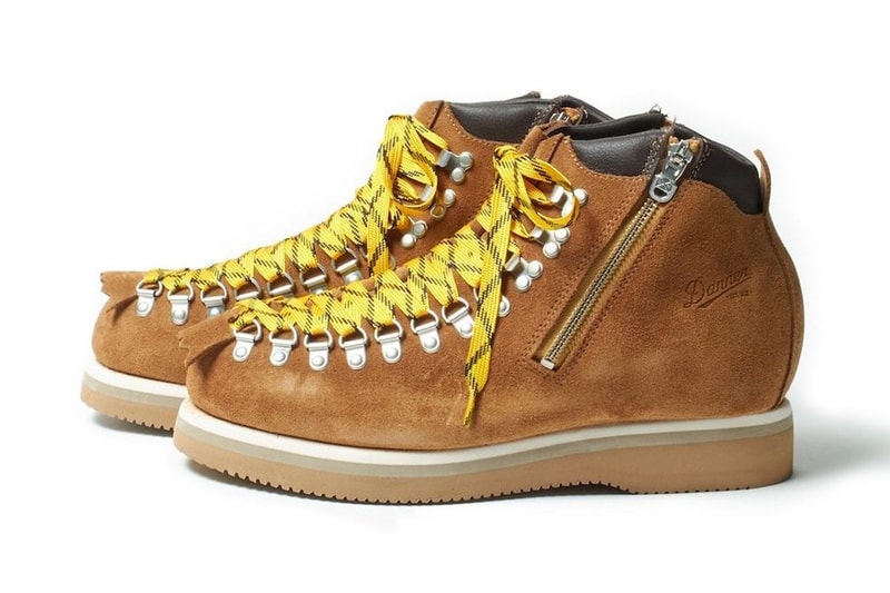 White Mountaineering Danner Suede Boots hiking rugged mountain trail shoes sneakers kicks trainers runners spring summer 2020 collection japanese eva chunky midsole construction