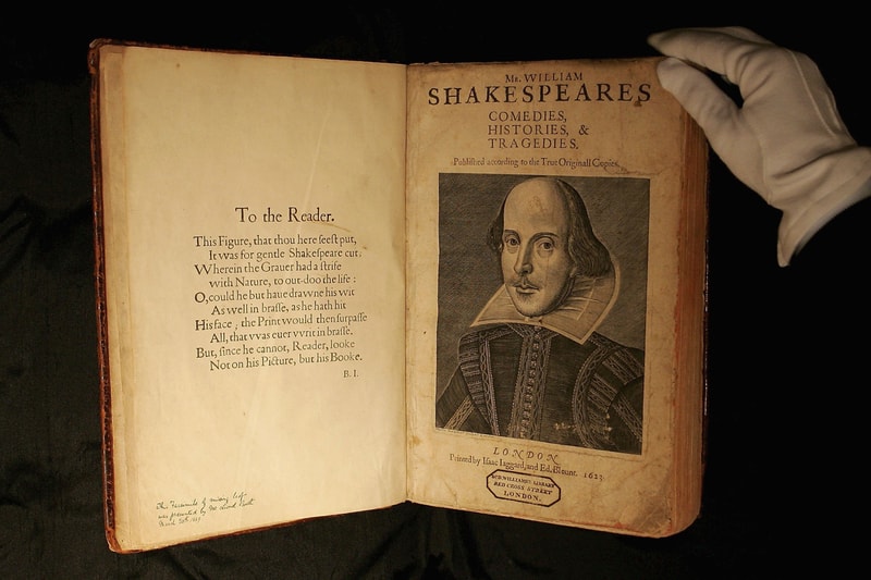 William Shakespeare "First Folio" 'Comedies, Histories, & Tragedies' Plays Collection Book 