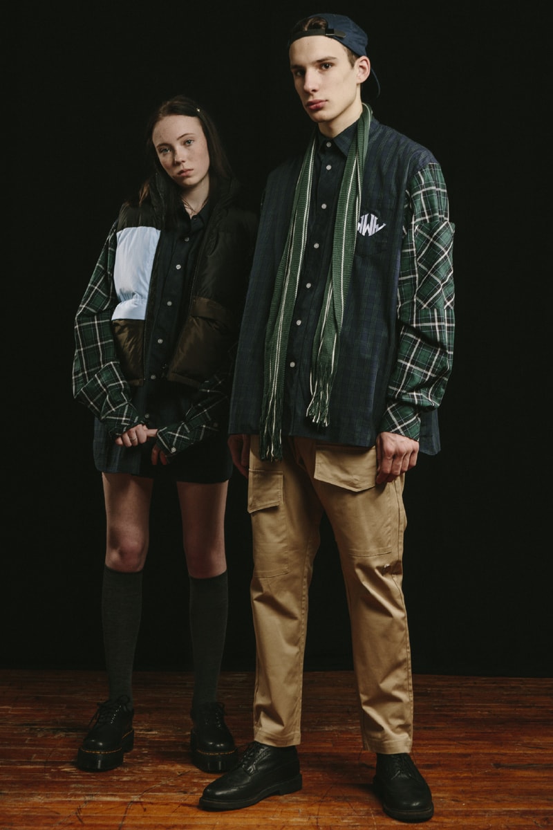 Wonders FW20 Collection Lookbook Davidson Manaloto Cameron Dunn Canada Jackets Plaid school uniforms 