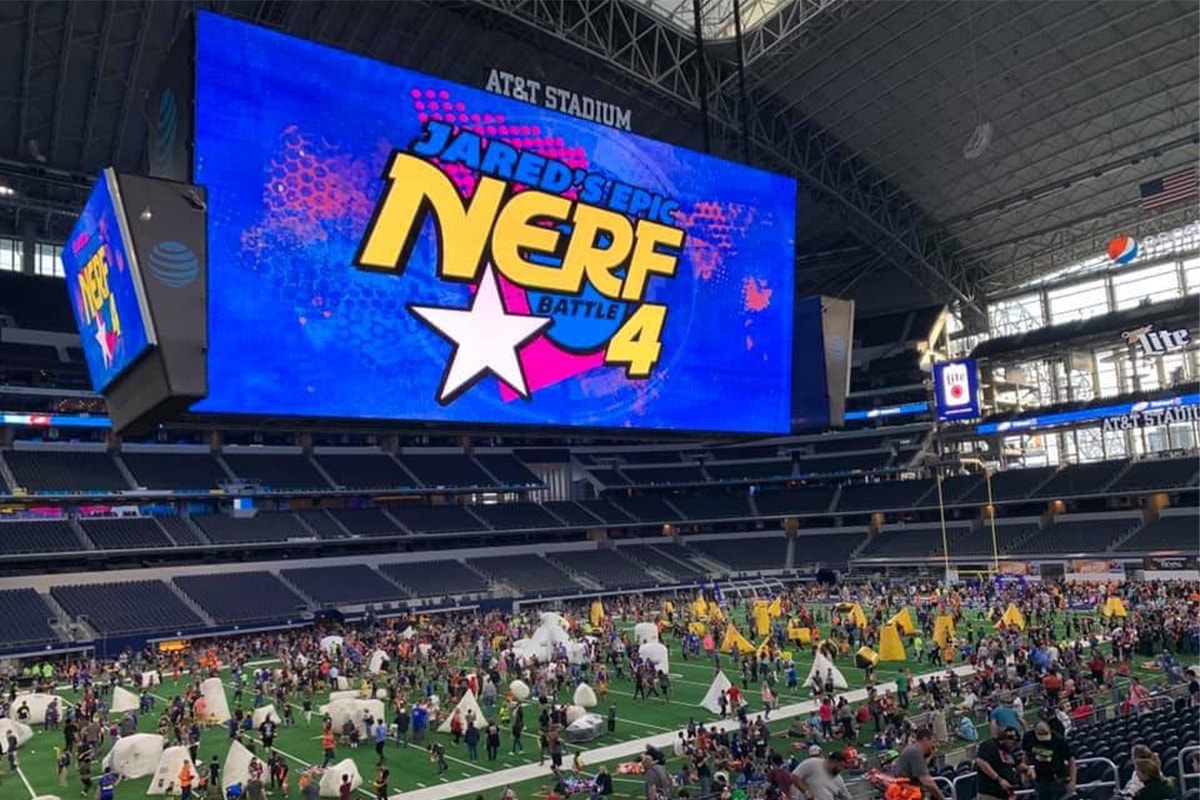 Worlds Largest NERF Battle AT&T Stadium Dallas