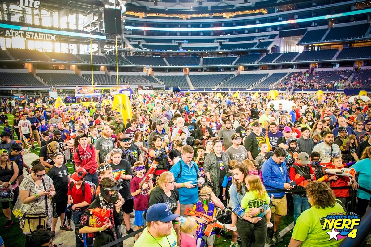 Worlds Largest NERF Battle AT&T Stadium Dallas