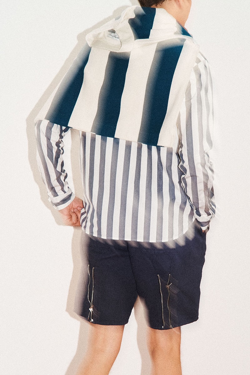 YMC Spring/Summer 2020 Lookbook Collection Menswear Looks London Brand Label Original Rugby Shirt Baseball Mac Camouflage Shirts Overcoats Outerwear Trousers Tops T-Shirts Cop Now Buy Online