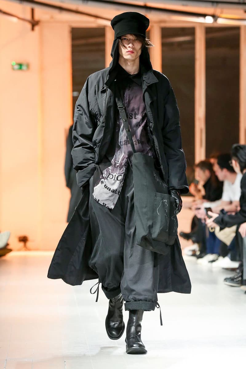 Yohji Yamamoto Fall/Winter 2020 Men's Runway collection paris fashion week pfw fw20 pour homme