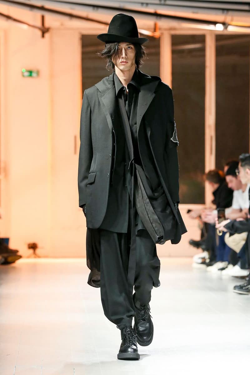 Yohji Yamamoto Fall/Winter 2020 Men's Runway collection paris fashion week pfw fw20 pour homme