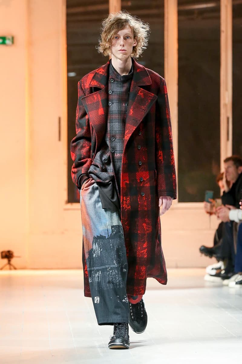 Yohji Yamamoto Fall/Winter 2020 Men's Runway collection paris fashion week pfw fw20 pour homme