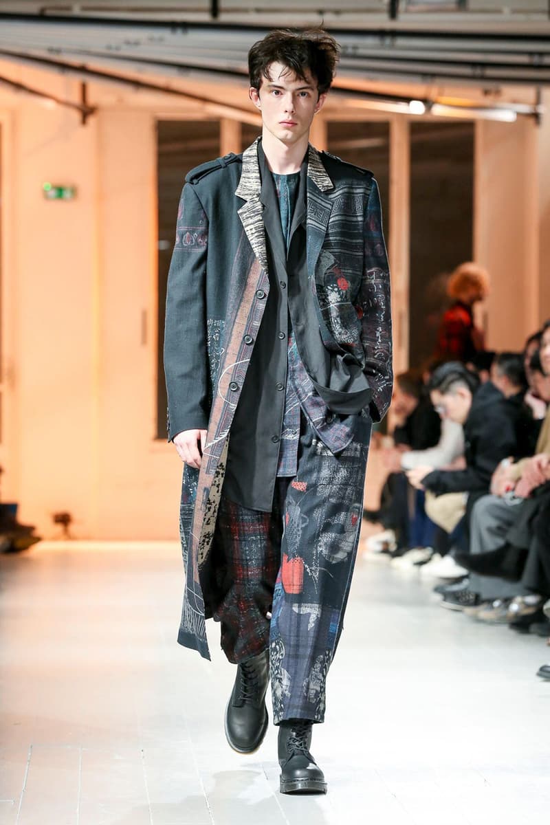 Yohji Yamamoto Fall/Winter 2020 Men's Runway collection paris fashion week pfw fw20 pour homme