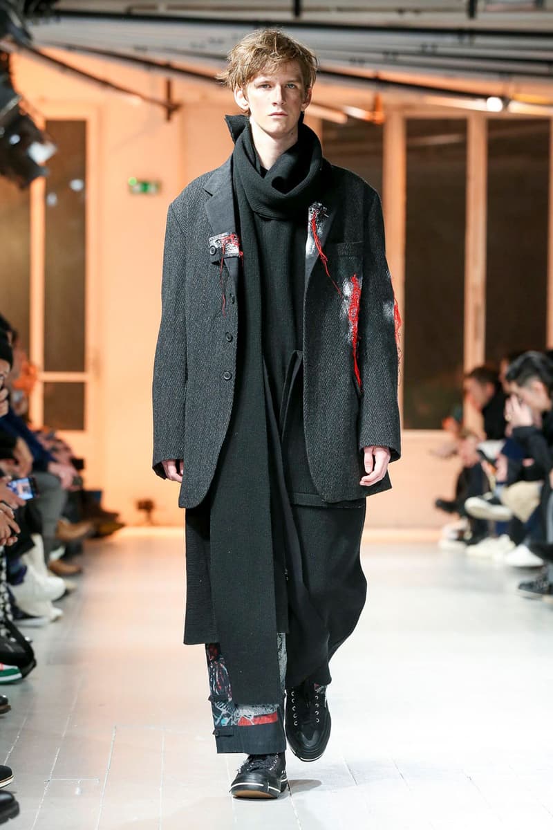 Yohji Yamamoto Fall/Winter 2020 Men's Runway collection paris fashion week pfw fw20 pour homme