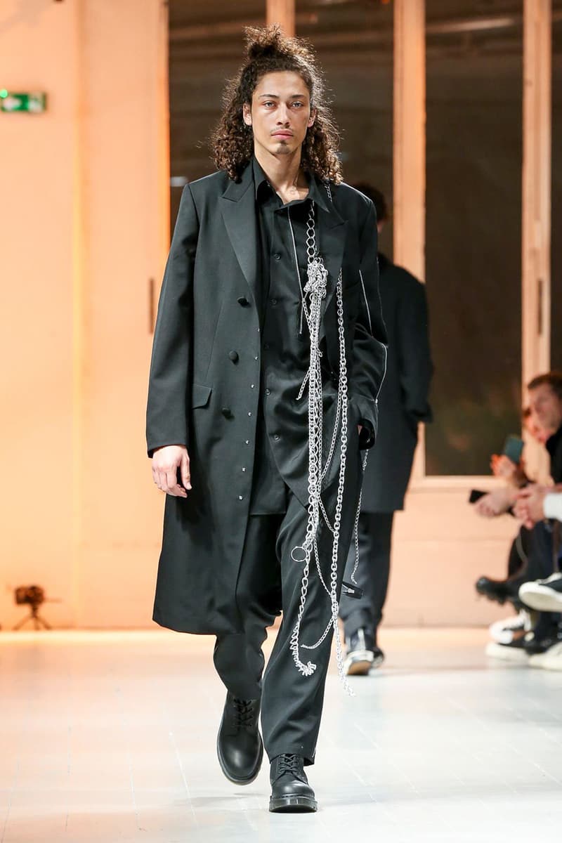 Yohji Yamamoto Fall/Winter 2020 Men's Runway collection paris fashion week pfw fw20 pour homme