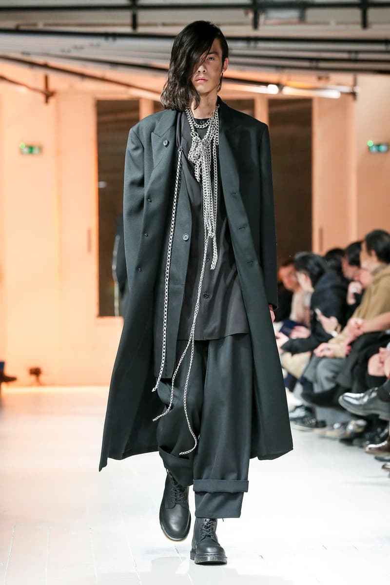 Yohji Yamamoto Fall/Winter 2020 Men's Runway collection paris fashion week pfw fw20 pour homme