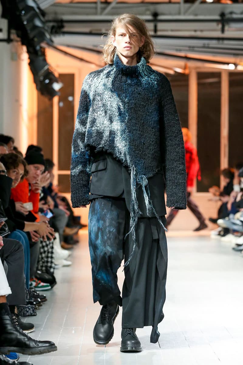 Yohji Yamamoto Fall/Winter 2020 Men's Runway collection paris fashion week pfw fw20 pour homme