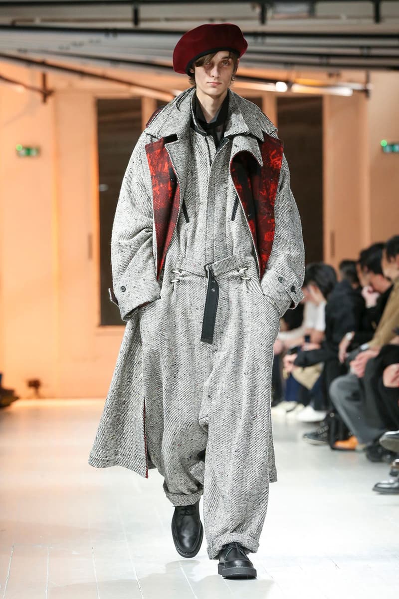 Yohji Yamamoto Fall/Winter 2020 Men's Runway collection paris fashion week pfw fw20 pour homme