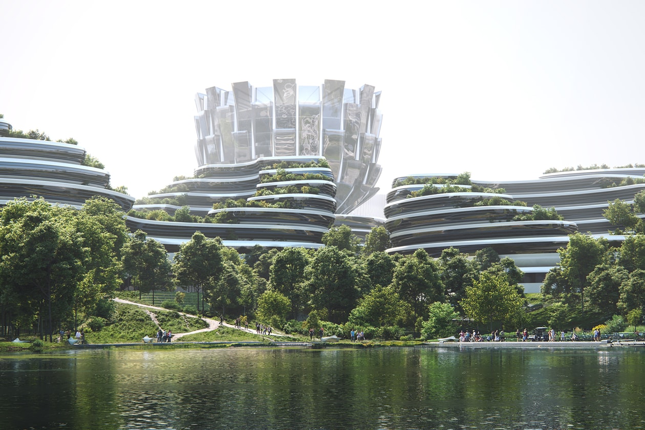 Zaha Hadid Architects 'Unicorn Island' Masterplan Chengdu Tianfu New Area