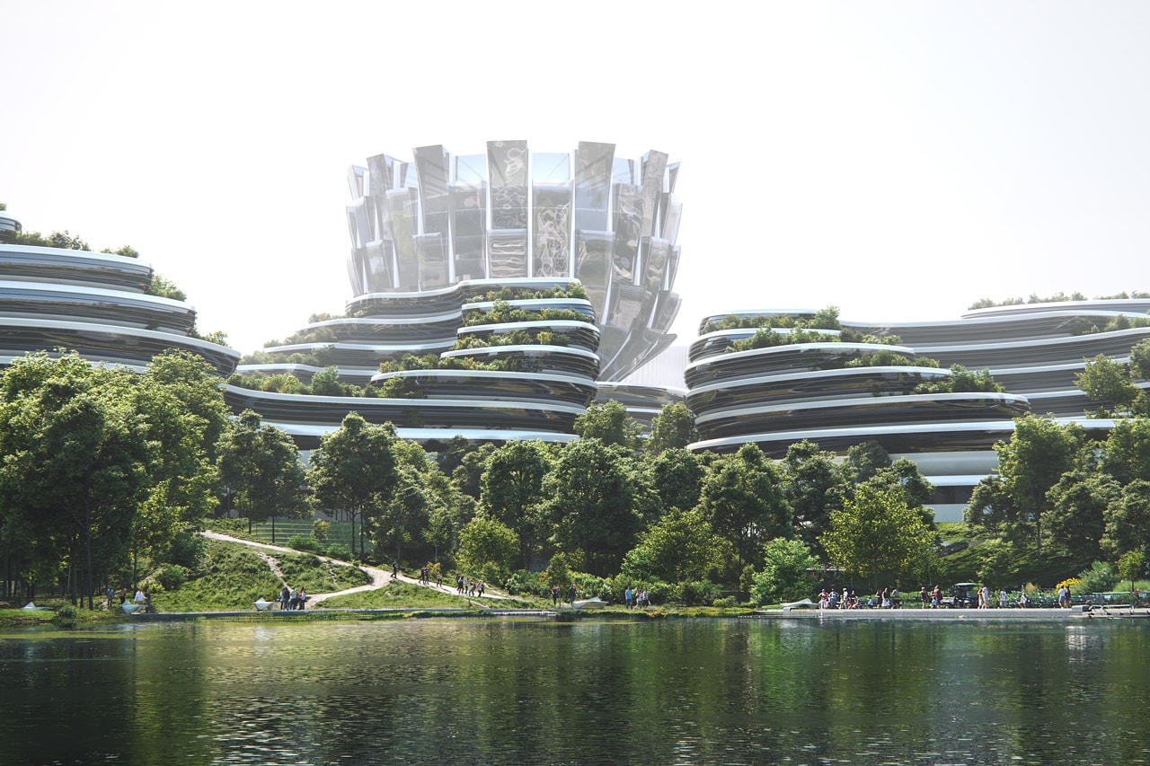 ザハ・ハディド・アーキテクツ Zaha Hadid Architects が中国・成都で進行中の広大な『ユニコーン島』マスタープランを公開 Zaha Hadid Architects 'Unicorn Island' Masterplan Chengdu Tianfu New Area
