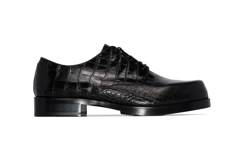 1017 ALYX 9SM Drops Black Croc Leather Dress Shoes