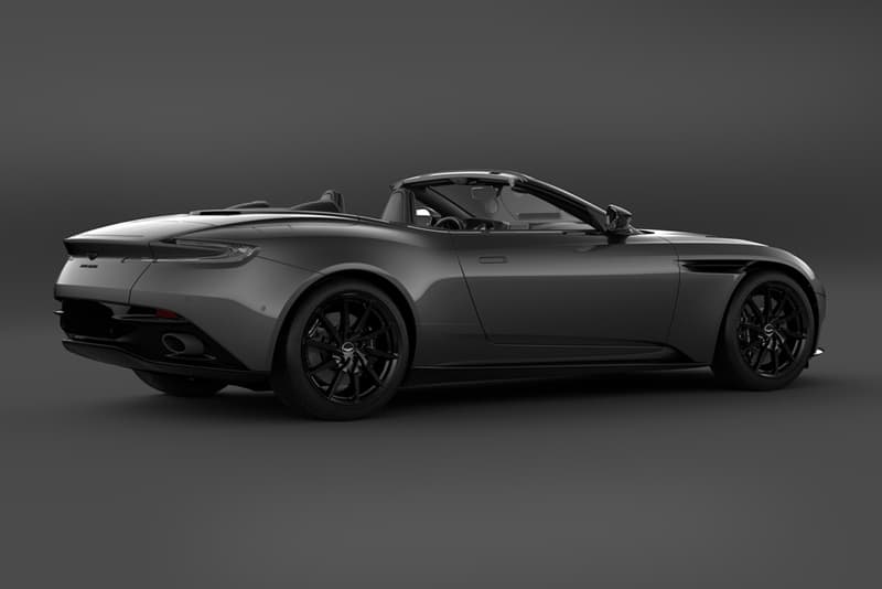 2021 Aston Martin DB11 V8 Shadow Edition 300 units globally specs red black trim white two-tone graphite black bonnet blades Onyx Black, Stratus White, Divine Red, Sabiro Blue, Xenon Grey, and Magnetic Silver