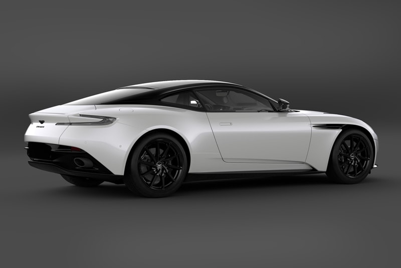 2021 Aston Martin DB11 V8 Shadow Edition 300 units globally specs red black trim white two-tone graphite black bonnet blades Onyx Black, Stratus White, Divine Red, Sabiro Blue, Xenon Grey, and Magnetic Silver
