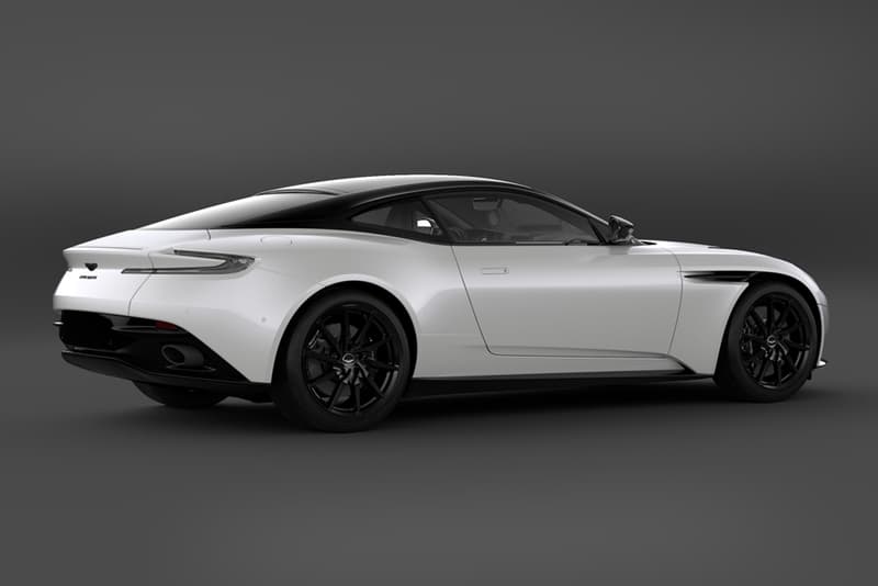 2021 Aston Martin DB11 V8 Shadow Edition 300 units globally specs red black trim white two-tone graphite black bonnet blades Onyx Black, Stratus White, Divine Red, Sabiro Blue, Xenon Grey, and Magnetic Silver