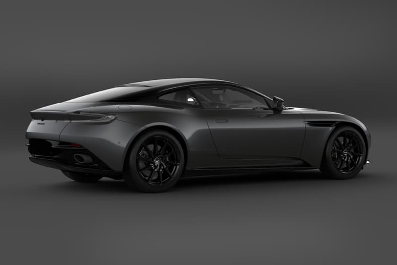 2021 Aston Martin DB11 V8 Shadow Edition 300 units globally specs red black trim white two-tone graphite black bonnet blades Onyx Black, Stratus White, Divine Red, Sabiro Blue, Xenon Grey, and Magnetic Silver