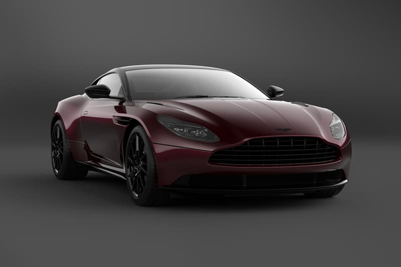 2021 Aston Martin DB11 V8 Shadow Edition 300 units globally specs red black trim white two-tone graphite black bonnet blades Onyx Black, Stratus White, Divine Red, Sabiro Blue, Xenon Grey, and Magnetic Silver