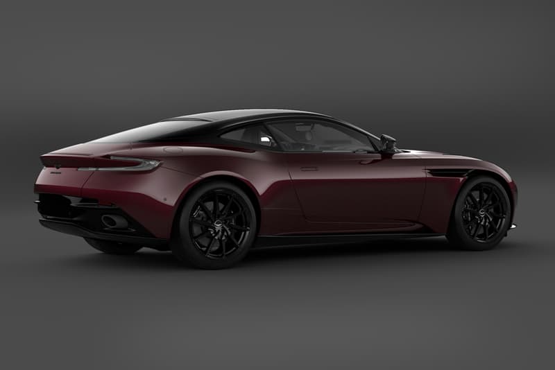 2021 Aston Martin DB11 V8 Shadow Edition 300 units globally specs red black trim white two-tone graphite black bonnet blades Onyx Black, Stratus White, Divine Red, Sabiro Blue, Xenon Grey, and Magnetic Silver