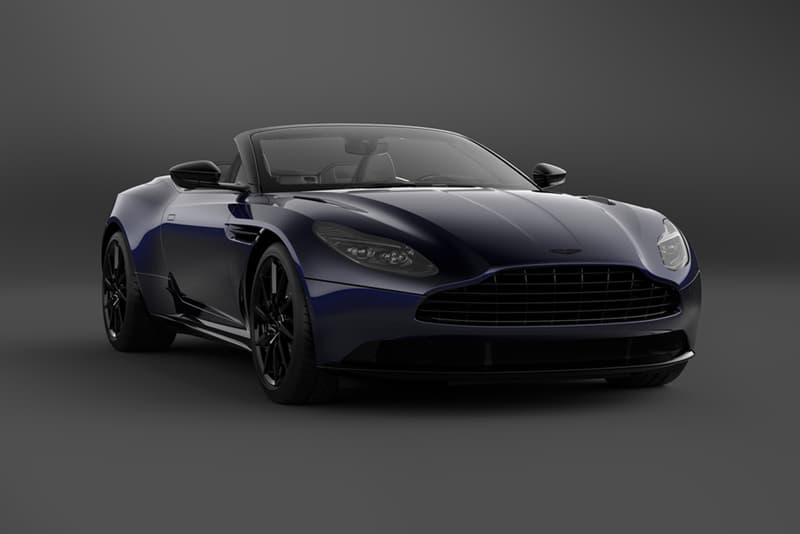 2021 Aston Martin DB11 V8 Shadow Edition 300 units globally specs red black trim white two-tone graphite black bonnet blades Onyx Black, Stratus White, Divine Red, Sabiro Blue, Xenon Grey, and Magnetic Silver