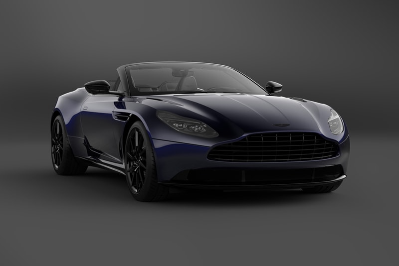 2021 Aston Martin DB11 V8 Shadow Edition 300 units globally specs red black trim white two-tone graphite black bonnet blades Onyx Black, Stratus White, Divine Red, Sabiro Blue, Xenon Grey, and Magnetic Silver