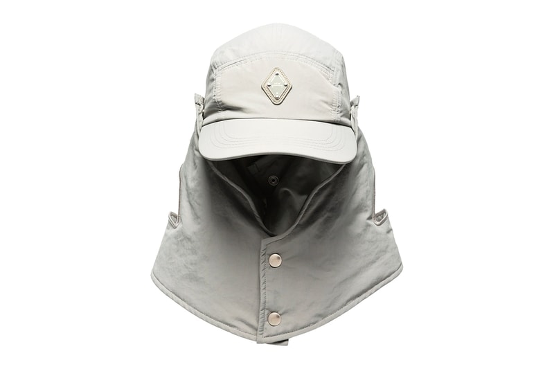 A COLD WALL Gray Buttoned Desert Hat samuel ross trekking accessories menswear streetwear spring summer 2020 collection hiking outdoor urban technical headwear hat cap functional